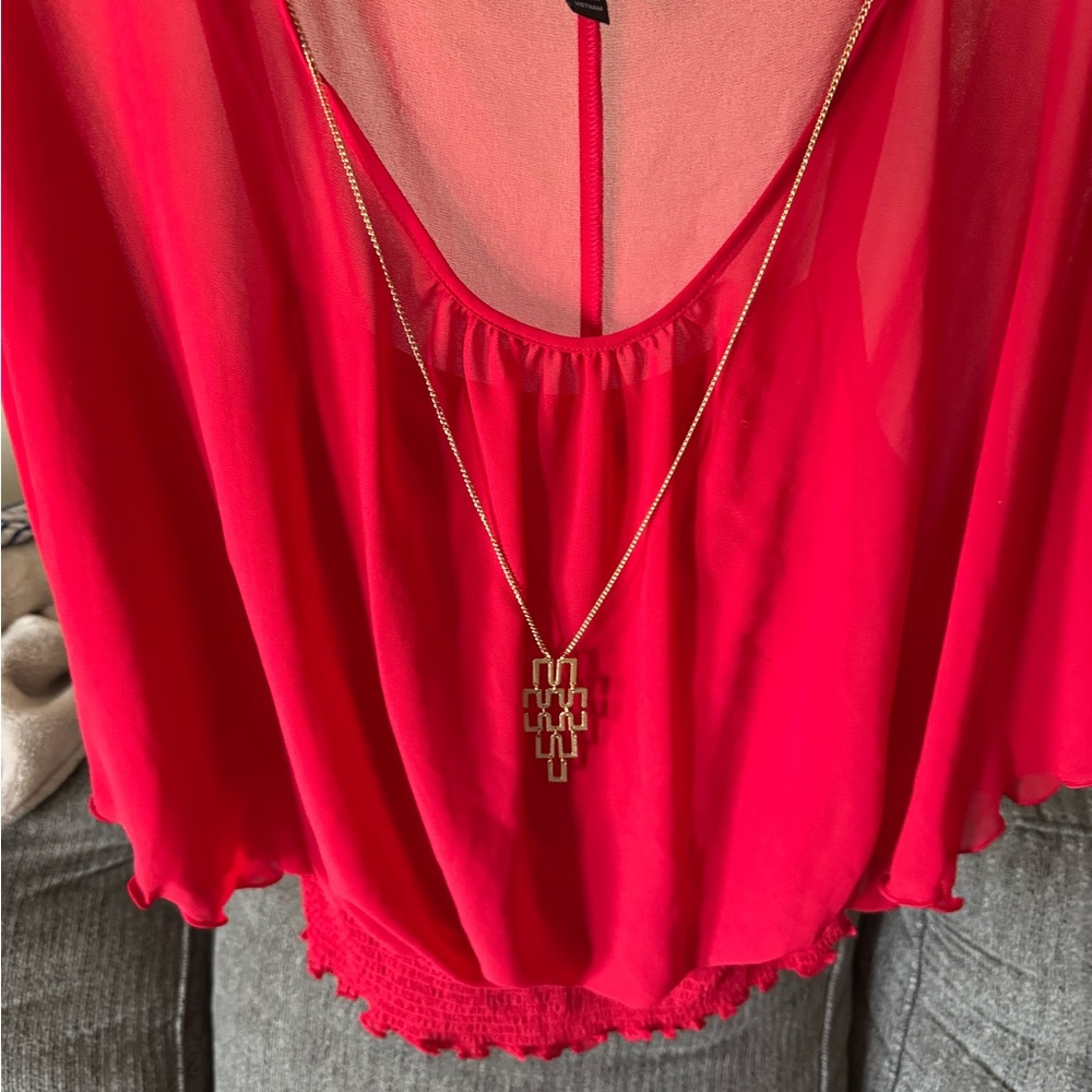 BCX Women's Red Blouse